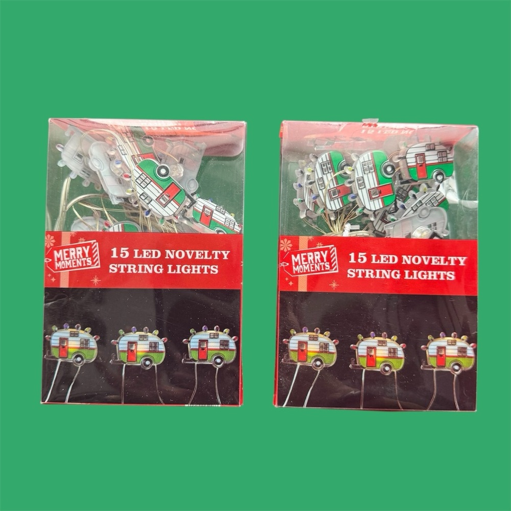 Merry Moments - Set of TWO Led Nivelty String Lights Camper | New